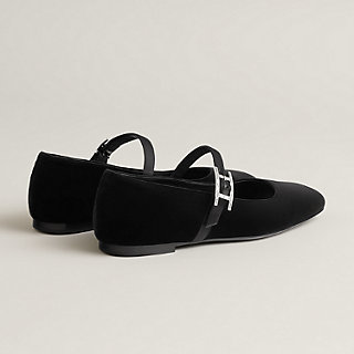 Jane ballet flat - Black | Hermès USA